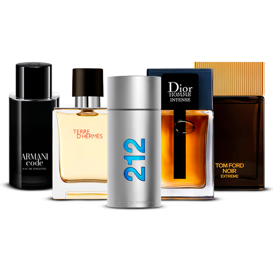 Σετ 5 Αρώματα  –  Armani Code, Invictus, Dior Homme Intense, Bleu de Chanel και Terre d'Hermès  [100 ml έκαστο] (Αντίγραφο)
