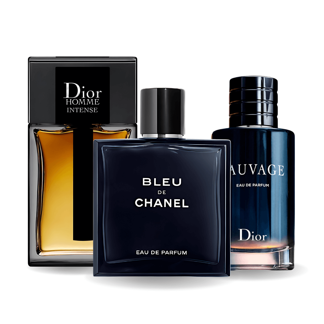 Σετ 3 Αρώματα | Sauvage Dior, Bleu de Chanel, Dior Homme Intense 100 ml