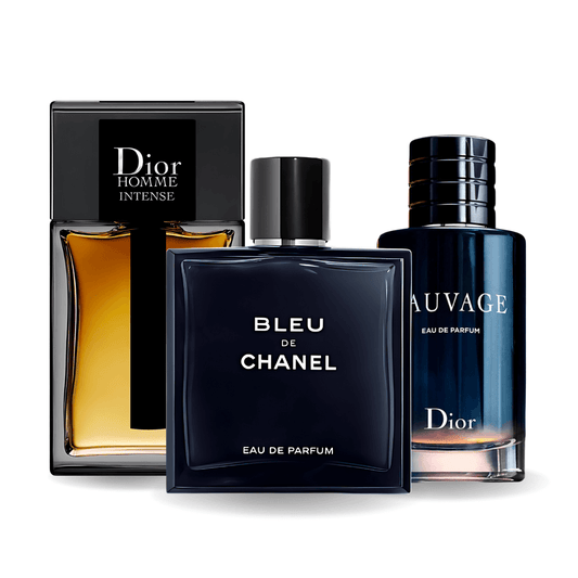 Σετ 3 Αρώματα | Sauvage Dior, Bleu de Chanel, Dior Homme Intense 100 ml