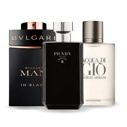 Σετ 3 Αρώματα | Bvlgari In Black, Giorgio Armani Acqua Di Gio, L'Homme Prada Intense 100 ml
