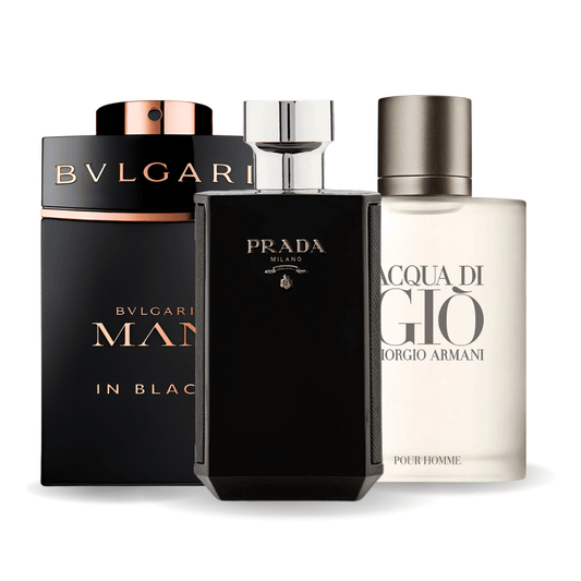 Σετ 3 Αρώματα | Bvlgari In Black, Giorgio Armani Acqua Di Gio, L'Homme Prada Intense 100 ml