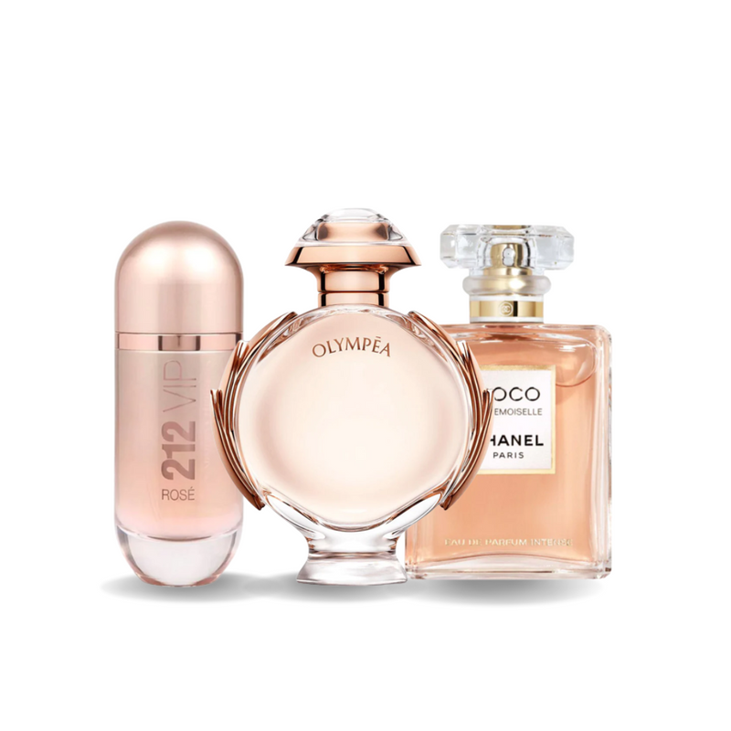 Σετ 3 Αρώματα | 212 VIP ROSÉ, OLYMPÉA, COCO MADEMOISELLE 100 ml