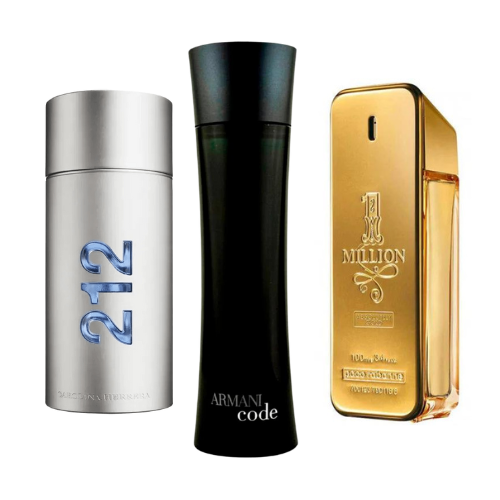 Σετ 3 Αρώματα | 212 Men NYC, Paco Rabanne One Million, Armani Code Homme 100 ml