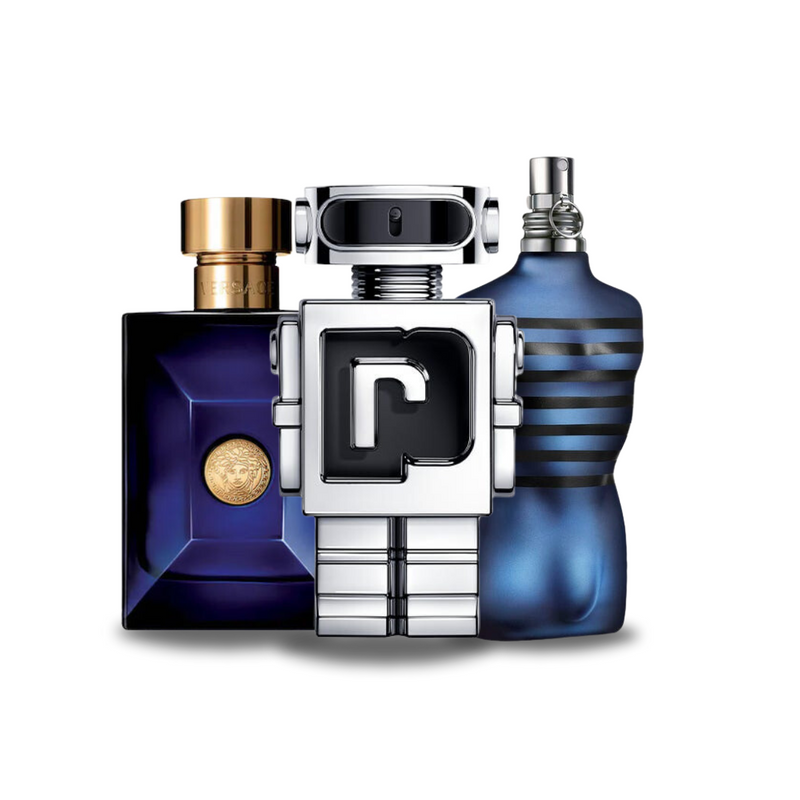 Σετ 3 Αρώματα | Versace DYLAN BLUE, Paco Rabanne PHANTOM, Jean Paul Gaultier ULTRA MALE 100 ml