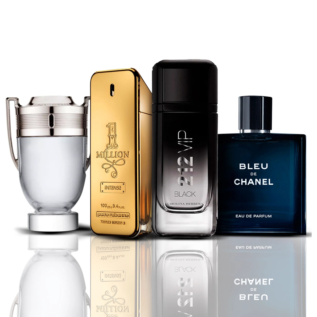 Σετ 4 Αρώματα | Invictus Victory + One Million + Bleu de Chanel + 212 Vip Black