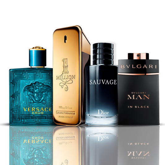 Σετ 4 Αρώματα | Eros Versace + One Million Paco Rabanne + Bvlgari Man in Black + Sauvage Dior 100 ml