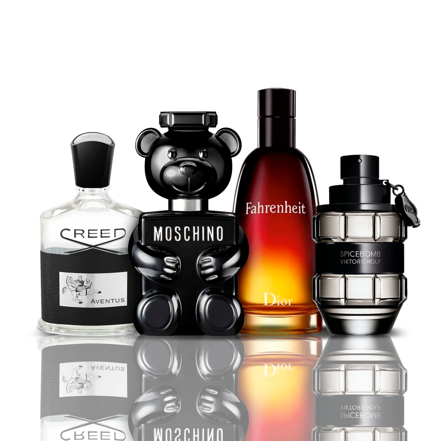Σετ 4 Αρώματα | Creed Aventus + Fahrenheit + SpiceBomb + Toy Boy Moschino 100 ml