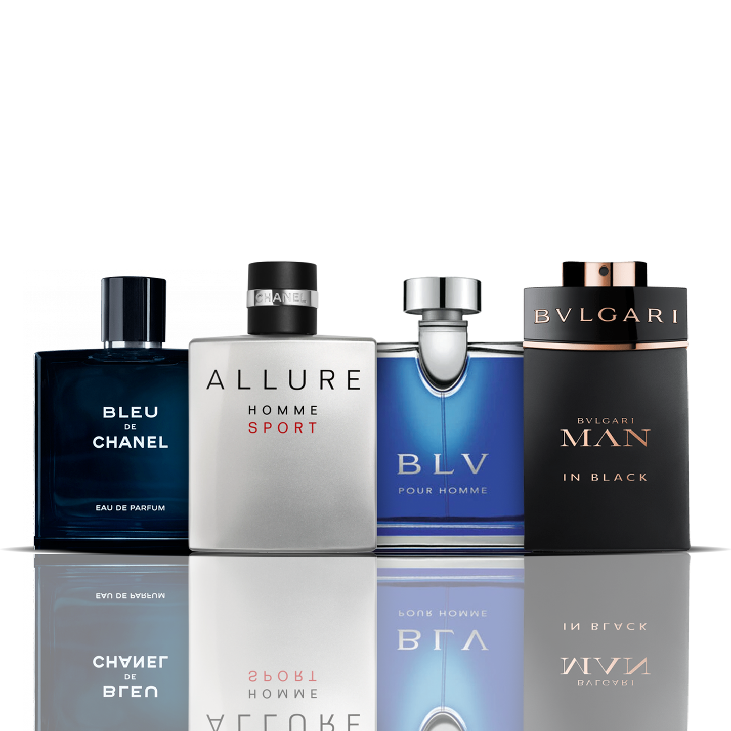 Σετ 4 Αρώματα | Bleu de Chanel + Allure Sport + BLV + Bvlgari Man in Black 100 ml