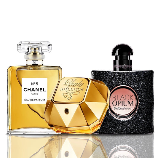 Σετ 3 Αρώματα | Chanel N°5 + Lady Million + Black Opium