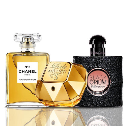 Σετ 3 Αρώματα | Chanel N°5 + Lady Million + Black Opium