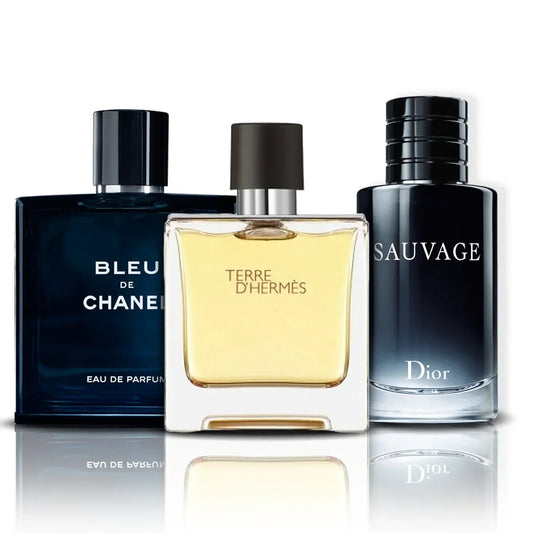 Σετ 3 Αρώματα | Bleu de Chanel, Terre D'Hermes και Sauvage (100 ml)
