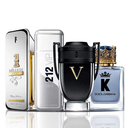 Σετ 4 Αρώματα | 1 Million Lucky + 212 VIP Men + Invictus Victory + Dolce & Gabbana K 100 ml